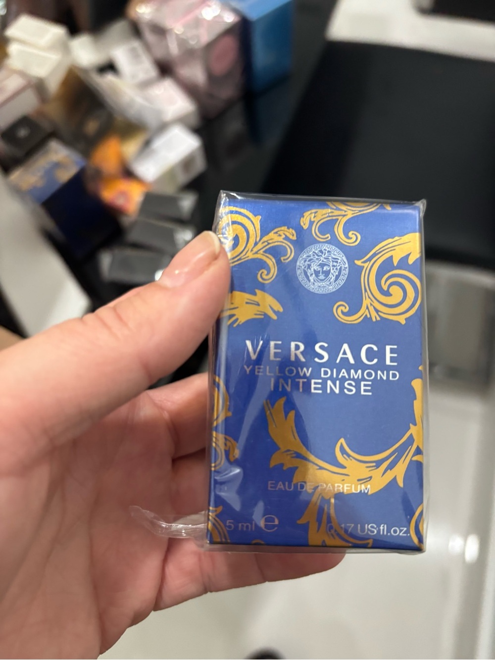 Versace Blue & Gold Yellow Diamond Intense Mini